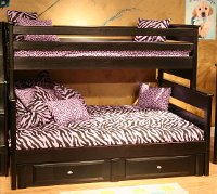 Black Contemporary Twin-over-Full Bunk Bed - Laguna