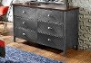 1265-717R Modern 6-Drawer Metal Dresser - Urban Quarters