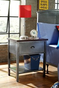 1265-771R Modern Metal 1-Drawer Nightstand - Urban Quarters