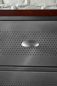 1265-784R Contemporary Metal 4-Drawer Chest - Urban Quarters-2