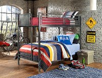 1265BB Metal Twin-over-Twin Bunk Bed - Urban Quarters
