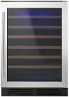 WUW35X24DS Whirlpool Undercounter Wine Cooler with Custom Temperature Control - Stainless Steel
