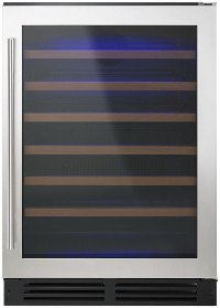 WUW35X24DS Whirlpool Undercounter Wine Cooler with Custom Temperature Control - Stainless Steel-1