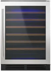 WUW35X24DS Whirlpool Undercounter Wine Cooler with Custom Temperature Control - Stainless Steel