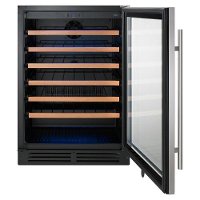 WUW35X24DS Whirlpool Undercounter Wine Cooler with Custom Temperature Control - Stainless Steel-3