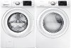 W/W-5000-ELE-PAIR Samsung Front Load Washer and Electric Dryer Set - White