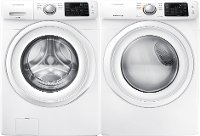 W/W-5000-ELE-PAIR Samsung Front Load Washer and Electric Dryer Set - White