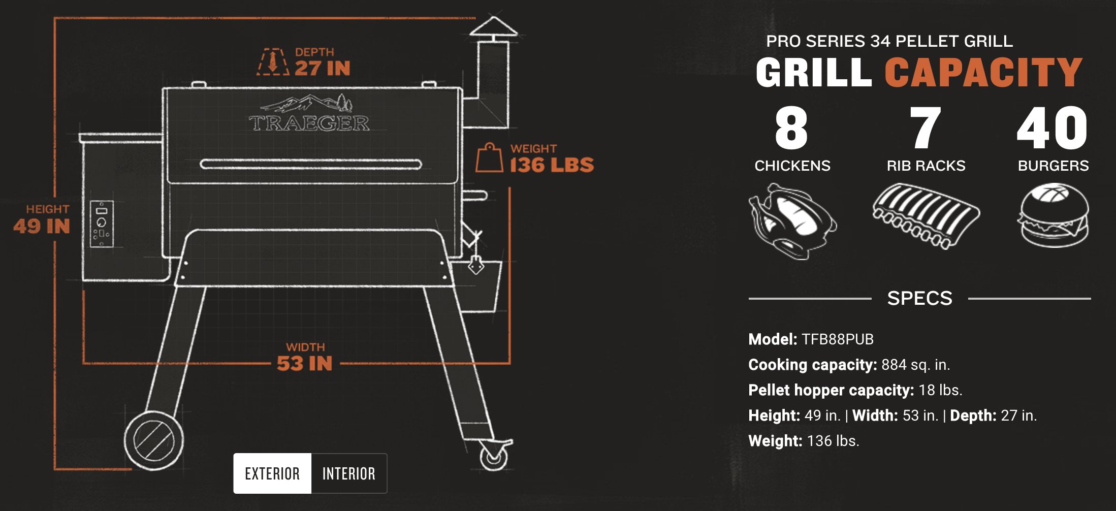 TFB88PZB Traeger Grill Pro Series 34 Bronze-5