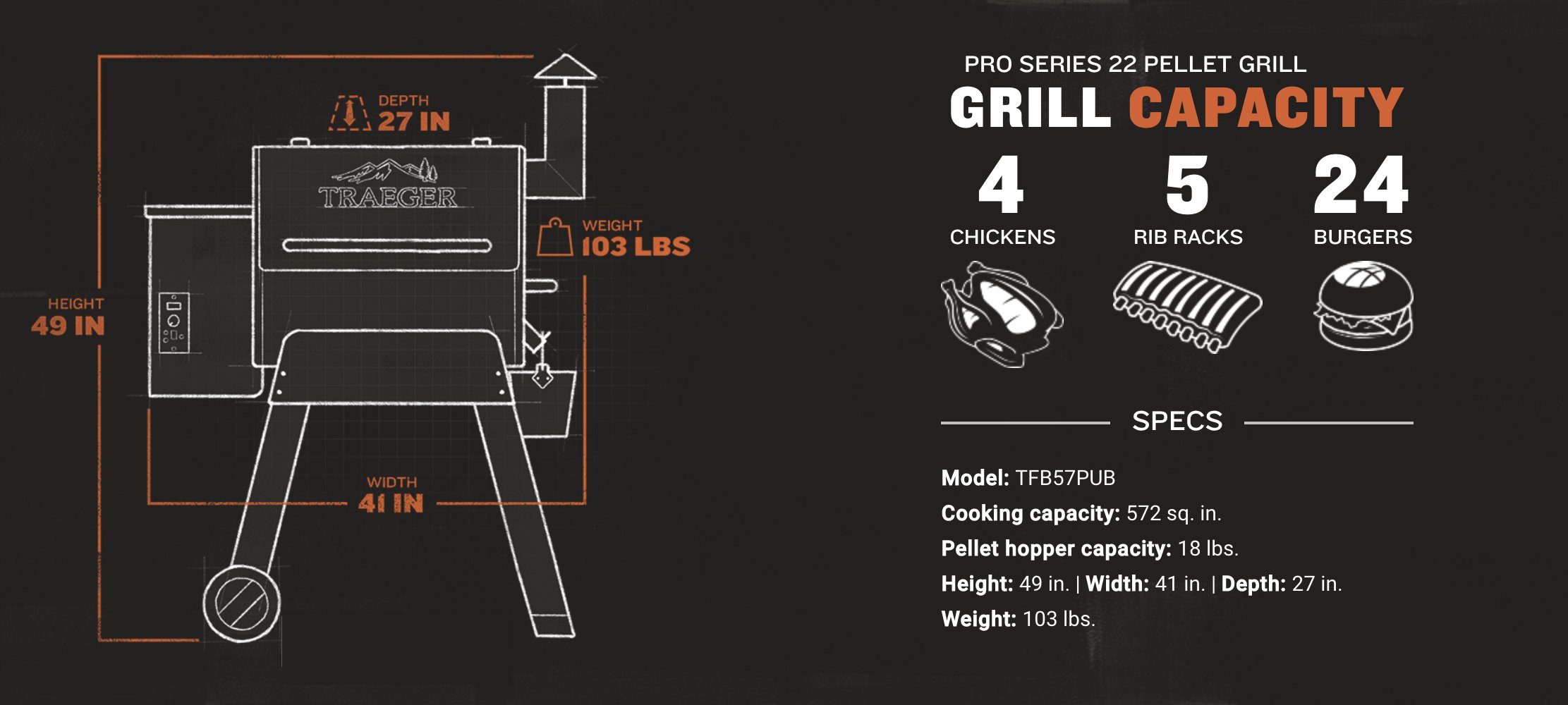 TFB57PZB Traeger Grill Pro Series 22 Bronze-5