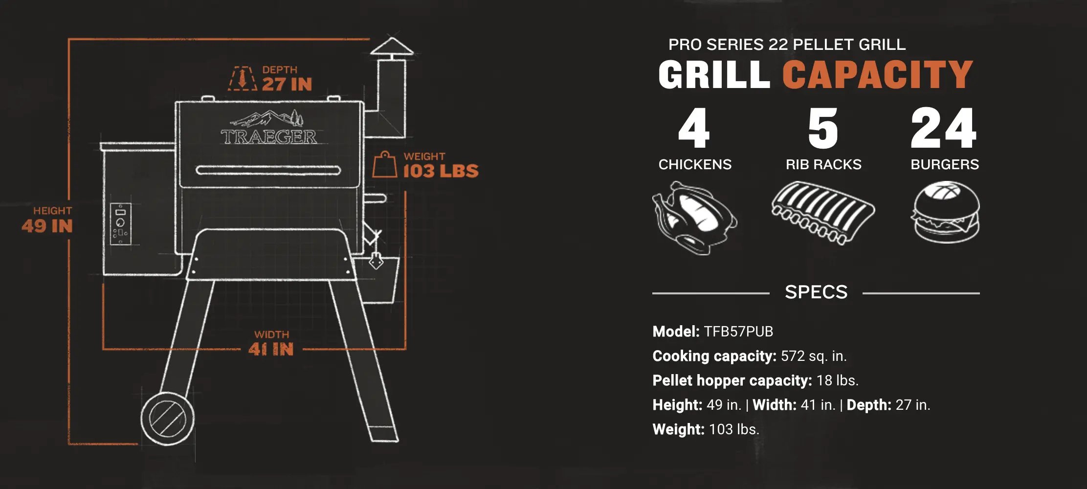 TFB57PZB Traeger Grill Pro Series 22 Bronze-5