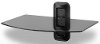 AX101SS ATEC Single Shelf A/V Component Wall Mount Stand - Black Glass