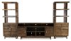 Brown TV Console with Left and Right Piers - Avondale Collection