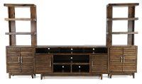Brown TV Console with Left and Right Piers - Avondale Collection