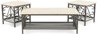 Fairhope Marble Top Table, Set of 3