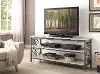 Fairhope White and Brown 60 TV Stand