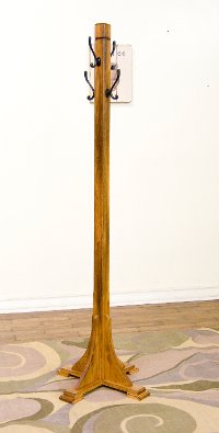 Rustic Oak Coat Rack