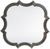 Distressed Wood Curved Mirror