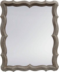 Distressed Wood Rectangular Mirror