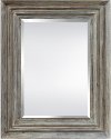 Multi Layer Distressed Wood Framed Mirror