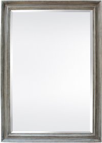 Distressed Wood Frame Mirror
