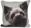 Printed Dog Design Throw Pillow