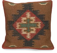 Kilim Design Diamond Throw Pillow