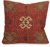 Kilim Red Design Throw Pillow