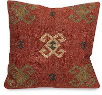 Kilim Red Design Throw Pillow