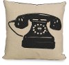 Telephone Design Throw Pillow