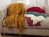 Vanilla Ruffle Throw Blanket