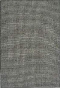 477430035 4 x 6 Small Charcoal Gray Indoor-Outdoor Rug - Weatherwise