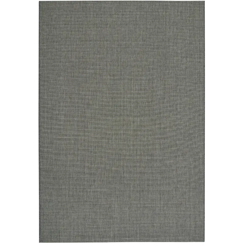 4774300811 8 x 11 Large Charcoal Gray Indoor-Outdoor Rug - Weatherwise