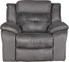 Clearance Denver Gray Microfiber Glider Recliner