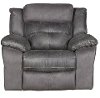 Gray Microfiber Glider Recliner - Denver