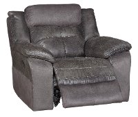 Gray Microfiber Glider Recliner - Denver-2