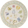 5' Round Baby Baby Toys Yellow Area Rug - 'Lil Mo Classic