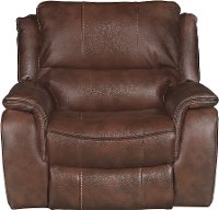 Brown Power Recliner - Wayne