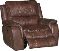 Brown Power Recliner - Wayne-2