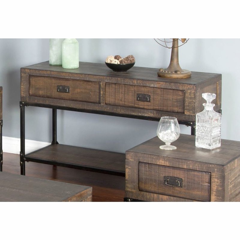 Rustic Distressed Brown Sofa Table Homestead Collection Rc Rustic Distressed Brown Sofa Table Homestead Collection