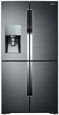 RF28K9070SG Samsung 4 Door French Door Smart Refrigerator with FlexZone - 28.1 cu. ft., 36 Inch Black Stainless Steel