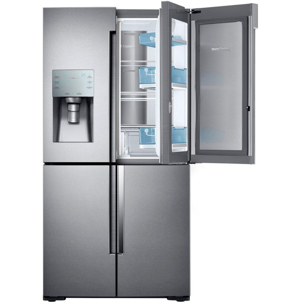 RF22K9381SR Samsung French Door-in-Door Smart Refrigerator with 4 Doors - 22.1 cu. ft., 36 Inch Stainless Steel Counter Depth-1