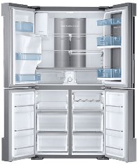 RF22K9381SR Samsung French Door-in-Door Smart Refrigerator with 4 Doors - 22.1 cu. ft., 36 Inch Stainless Steel Counter Depth-4