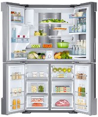 RF22K9381SR Samsung French Door-in-Door Smart Refrigerator with 4 Doors - 22.1 cu. ft., 36 Inch Stainless Steel Counter Depth-5