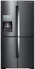RF22K9381SG Samsung 22.1 cu ft 4 door Refrigerator - Counter Depth Black Stainless Steel