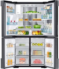 RF22K9381SG Samsung Counter Depth Food ShowCase Smart Refrigerator with French Door FlexZone - 22.1 cu. ft., 36 Inch Black Stainless Steel-3