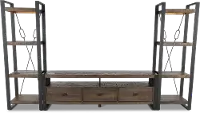 Homestead Rich Brown 3 Piece Rustic Large Entertainment Center