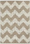 4 x 6 Small Chevron Barley Tan Indoor-Outdoor Rug - Finesse