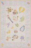 5 x 7 Medium Baby Toys Soft Pink Area Rug - 'Lil Mo Classic-1