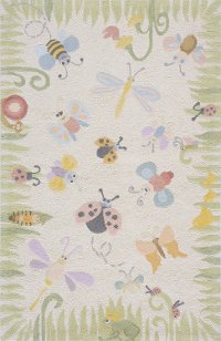 4 x 6 Small Green Area Rug - Classic Springtime