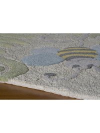 4 x 6 Small Green Area Rug - Classic Springtime-2